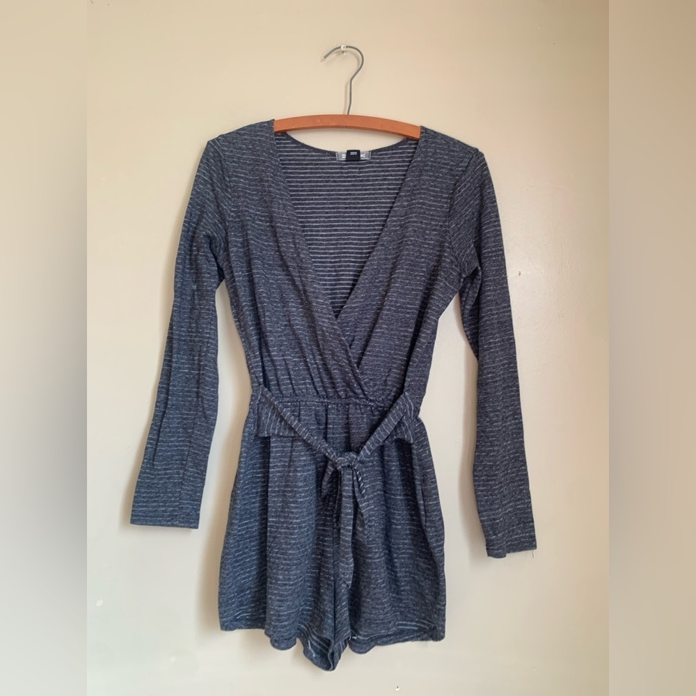 Billabong romper jersey knit short romper Beachy striped h